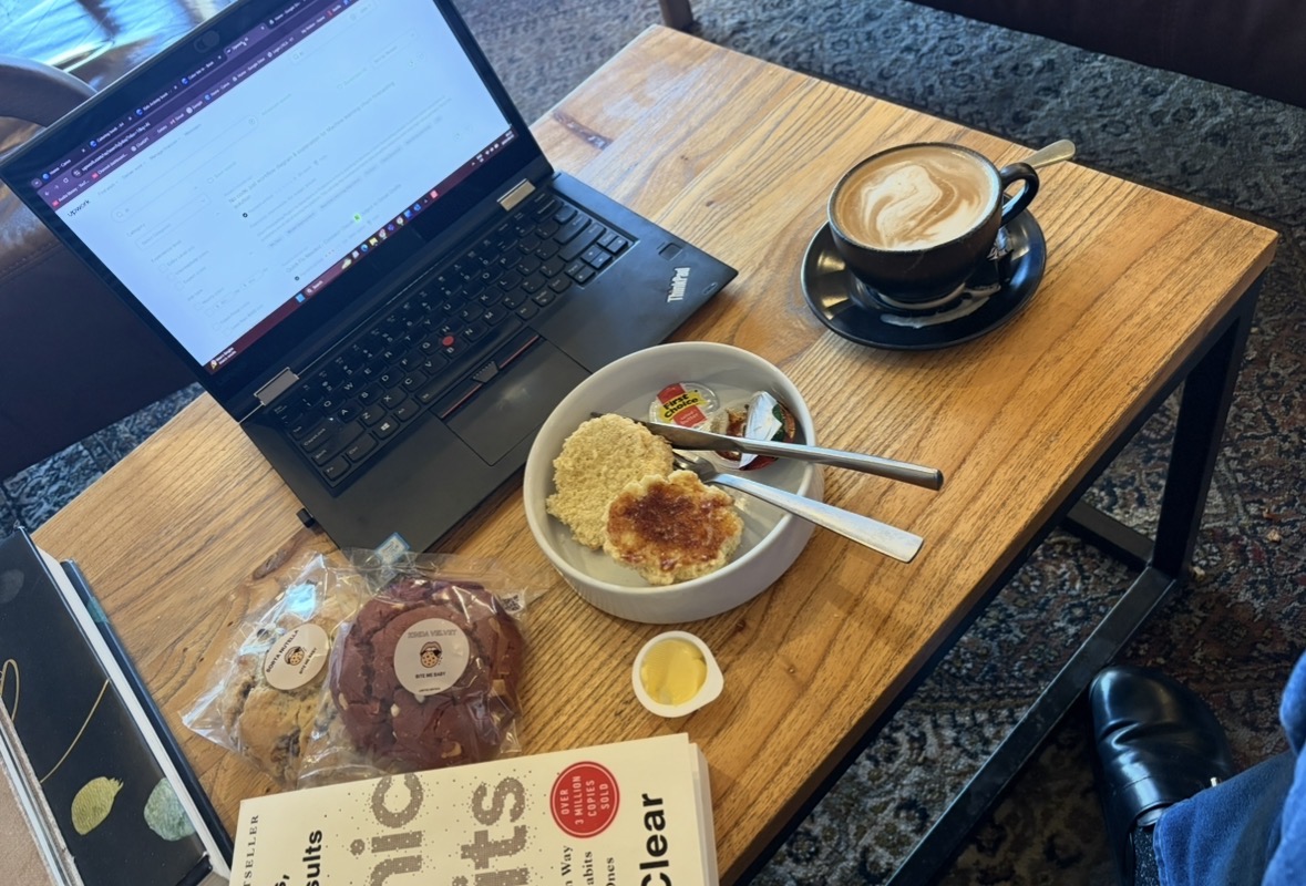 On location, creative set